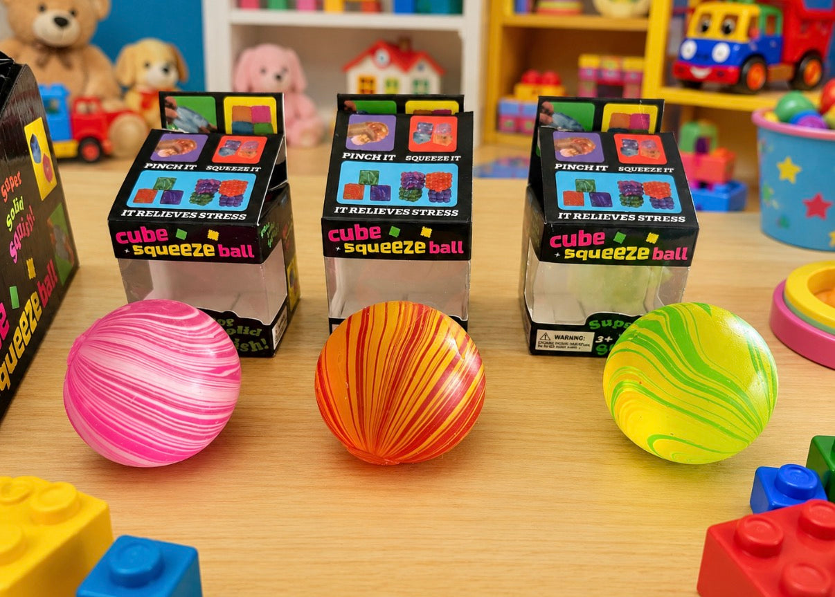 Swirl Ball - set of 12 - mixed colors