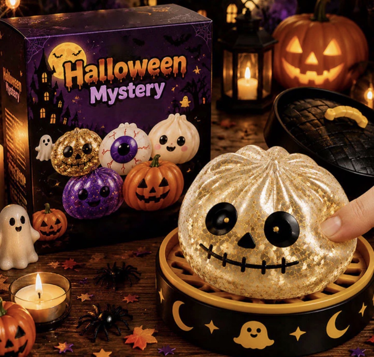 Halloween Mystery Dumpling - set of 5 - Liquid Pectin - shipping estimate 7/24
