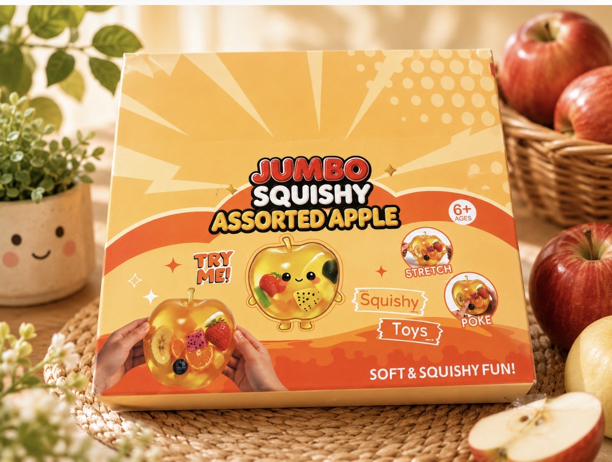 Jelly Apple Filled Squishies - set of 9