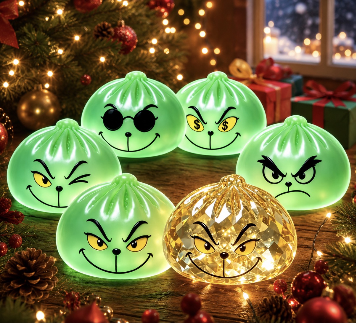 Merry Mischief Dumplings - Glow In The Dark - Set of 6 - shipping estimate 8/18