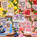 Fruit Filled Vaseline Squishy Bear Bottle - set of 12