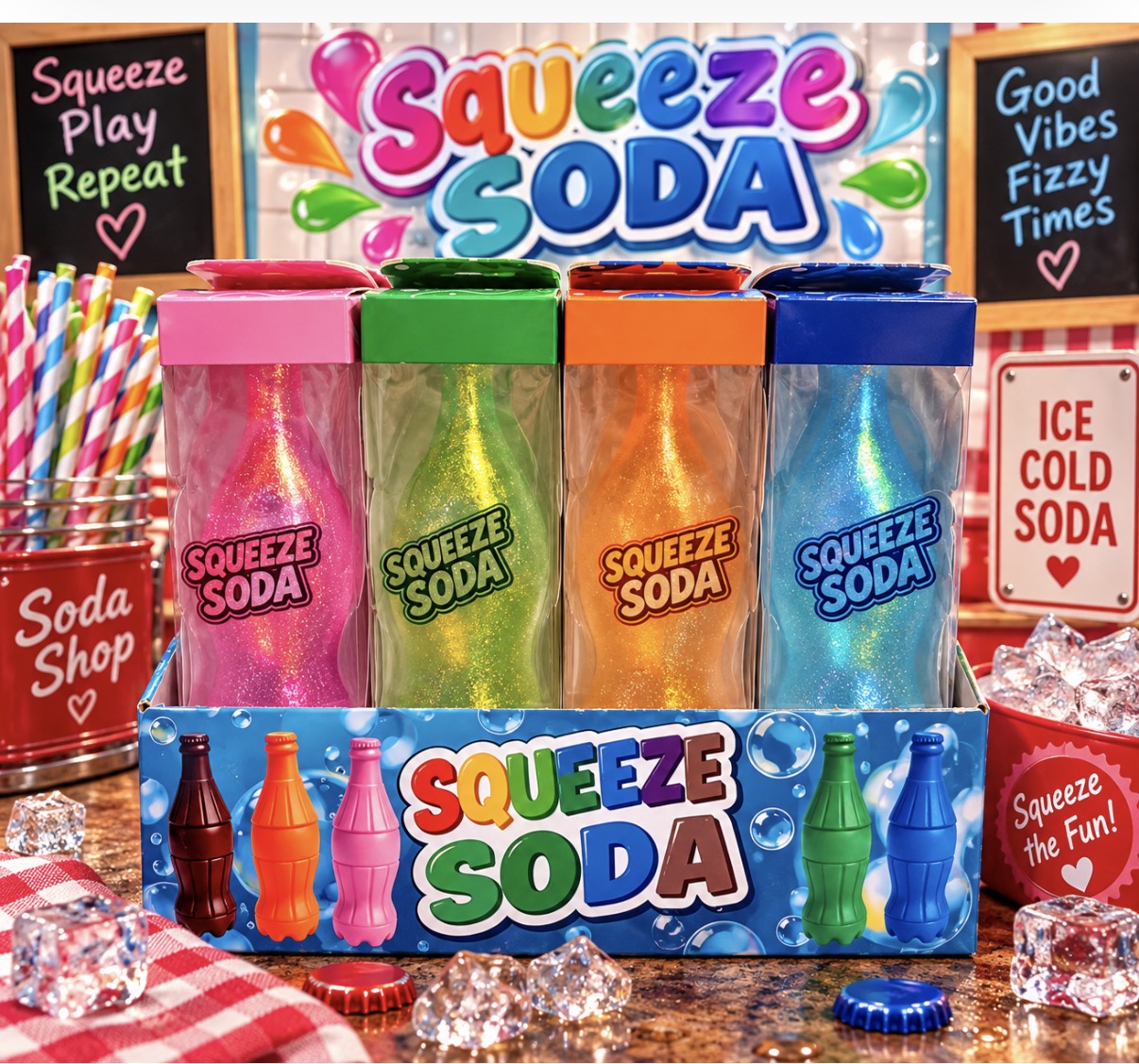 Squeeze Soda - set of 12