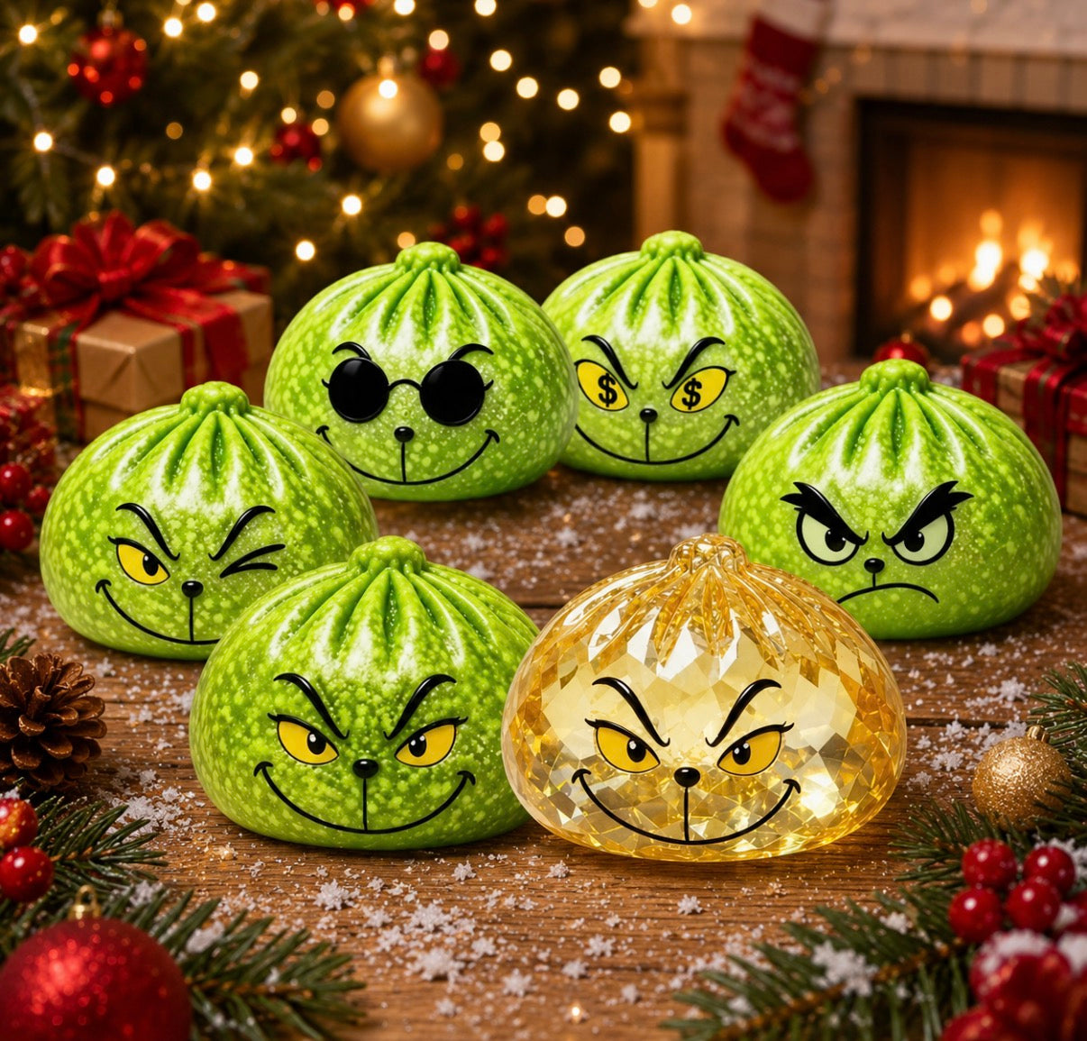 Merry Mischief Dumplings - Glow In The Dark - Set of 6 - shipping estimate 8/18
