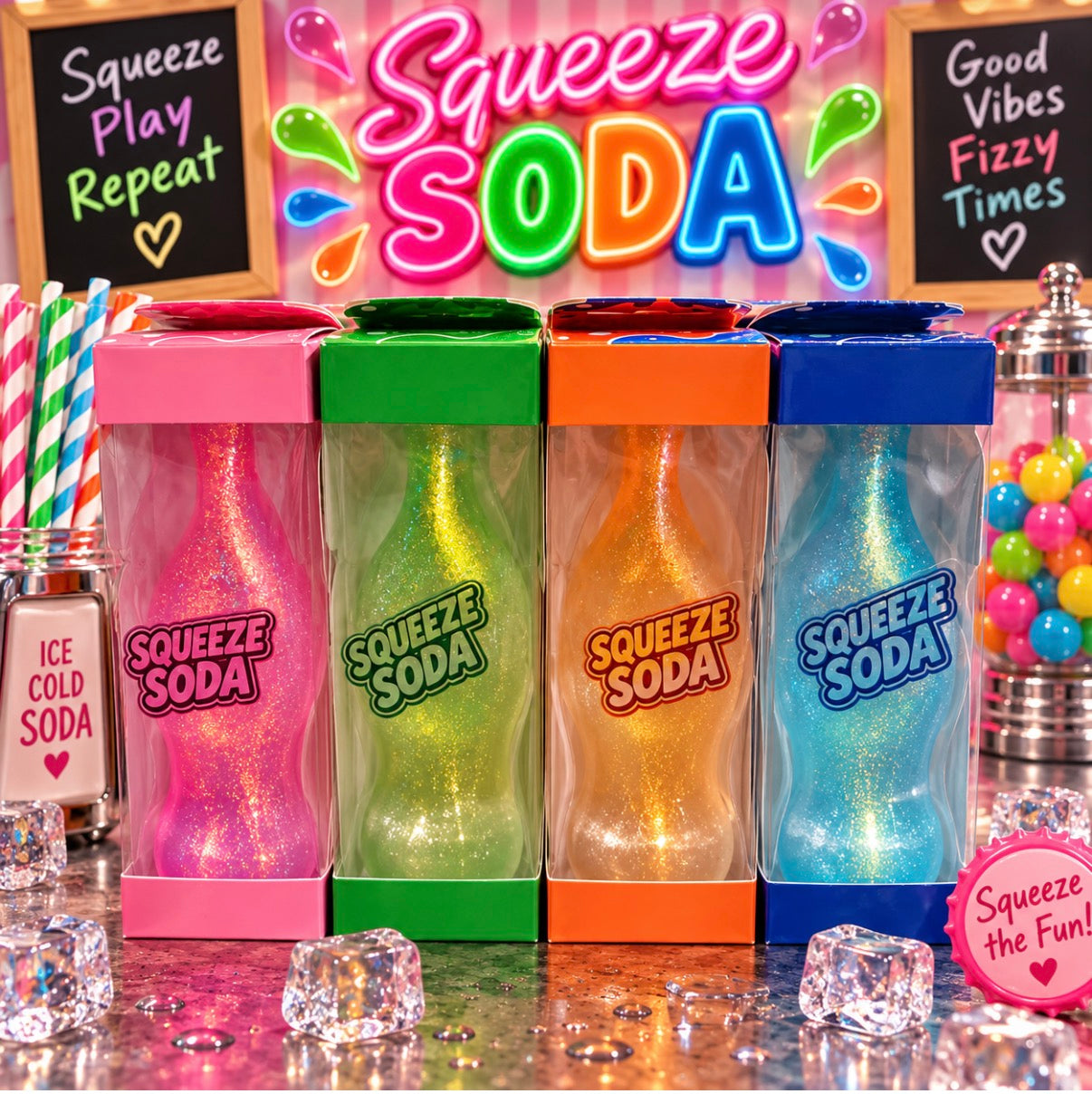 Squeeze Soda - set of 12