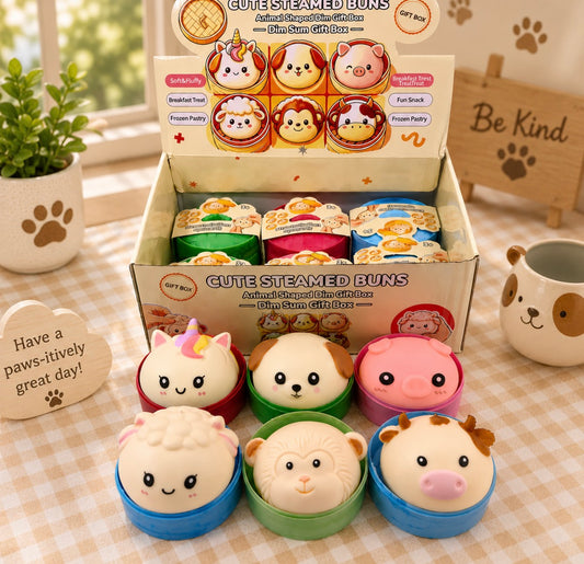 Animal Squish Dumplings - set of 12 - shipping estimate 9/14