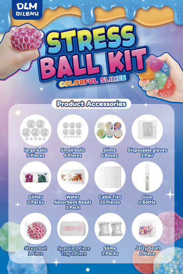 Squish & Sparkle: DIY Stress Ball Kit
