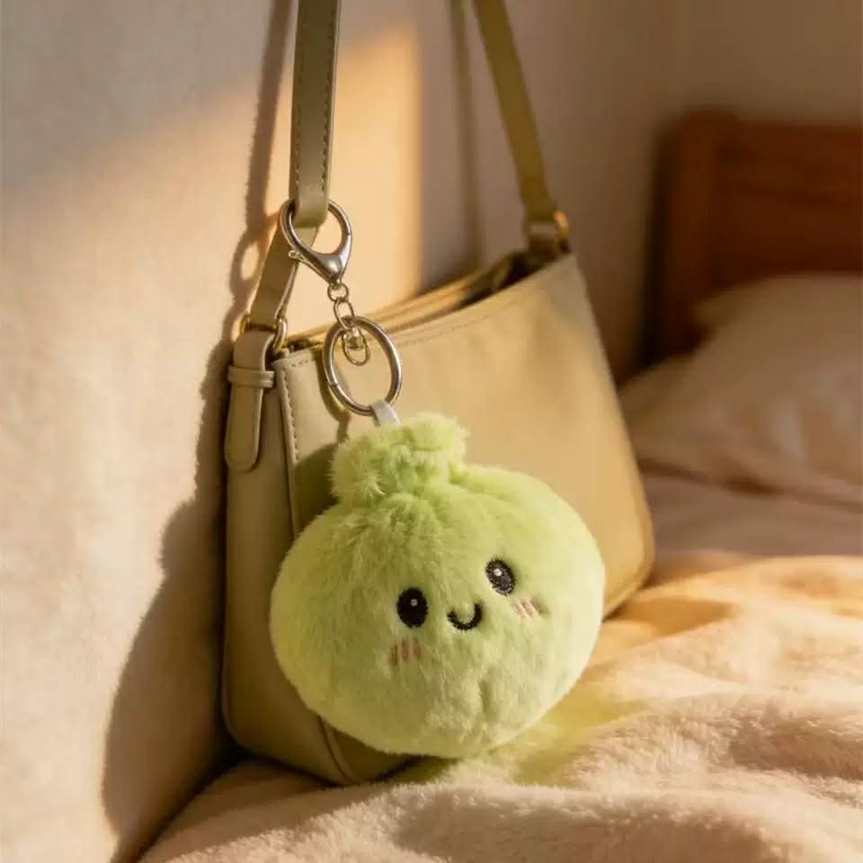 Dumpling Plush Keychain