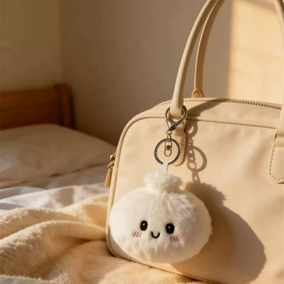 Dumpling Plush Keychain