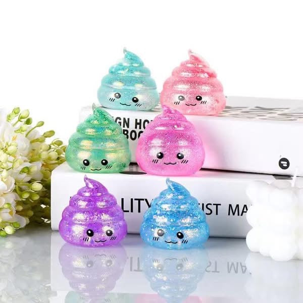 Squishy Poo - Set of 10 - Random colors  (shipping estimate 6/1)