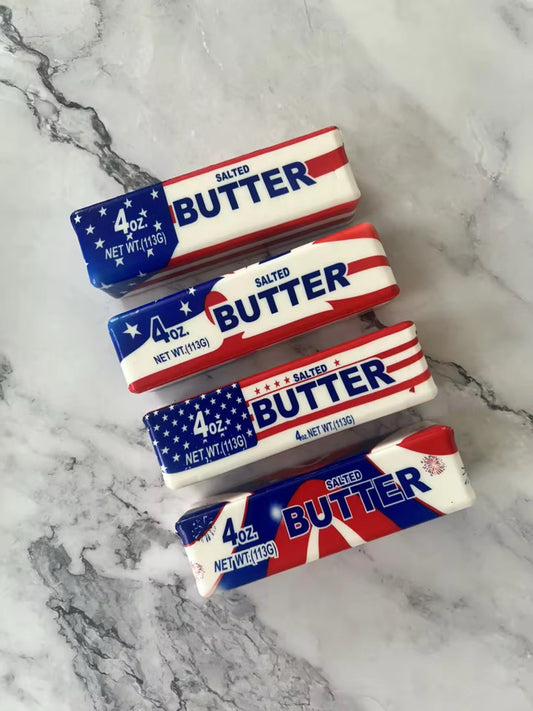 Patriotic Butter - set of 4